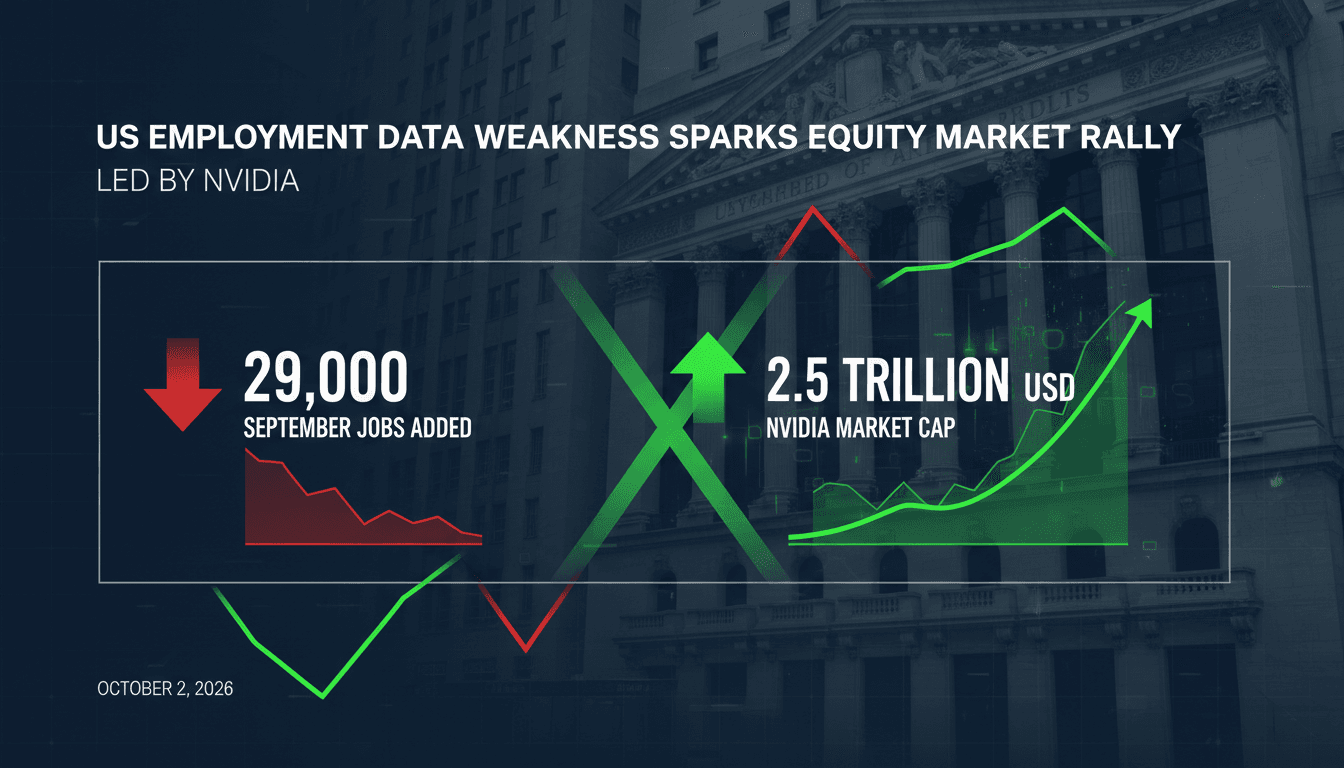 Infographic showing September 2026 job growth and Nvidia's market cap increase.