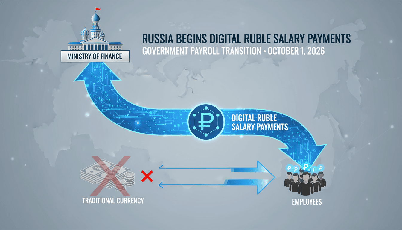 Russia Begins Digital Ruble Salary Payments to Finance Ministry Employees