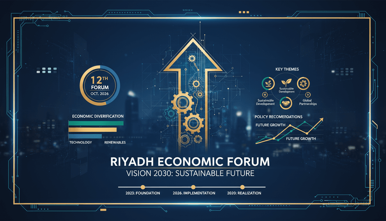 Prince Faisal bin Bandar inaugurating the Riyadh Economic Forum, highlighting economic policies and Vision 2030 initiatives.
