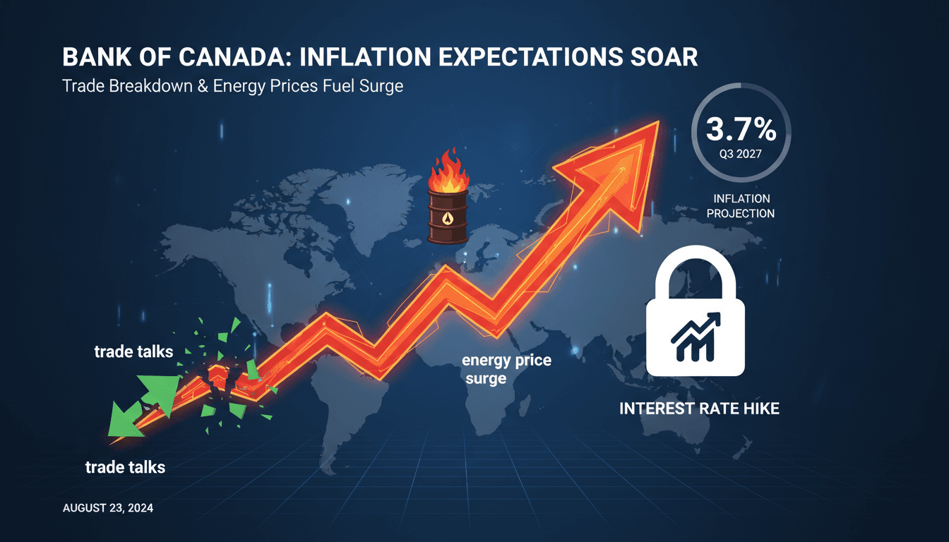 Infographic illustrating the rise in inflation expectations and its implications for the economy.
