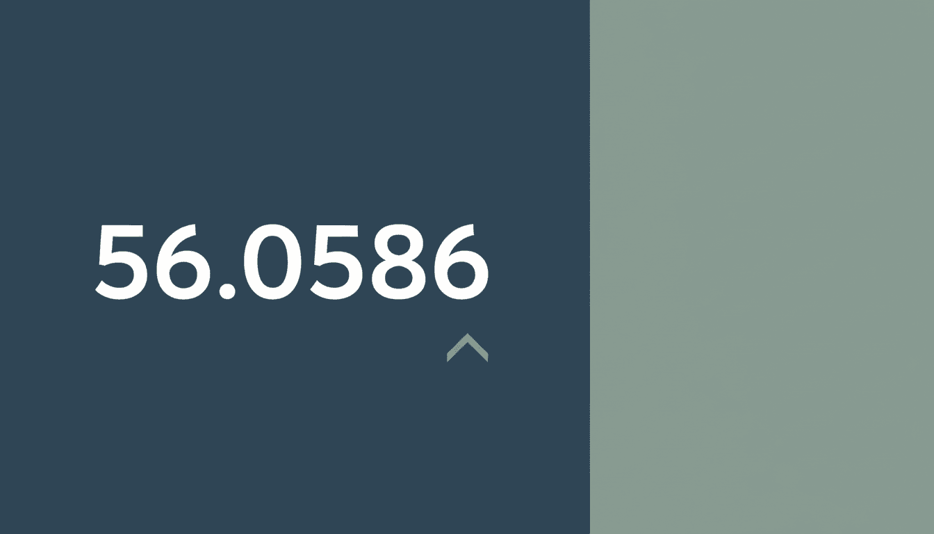 Minimalist financial chart showing the Egyptian pound exchange rate at 56.0586 against the US dollar
