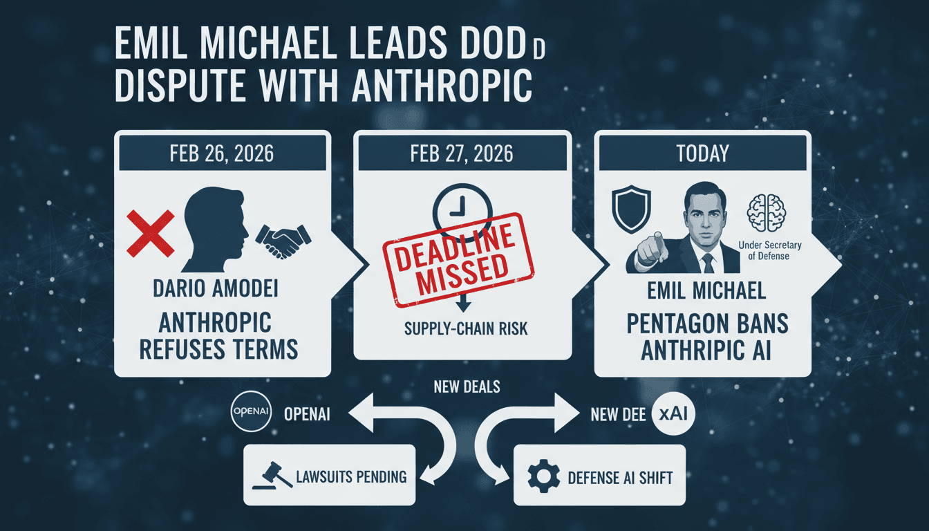 Emil Michael leads DoD dispute with Anthropic over military AI restrictions