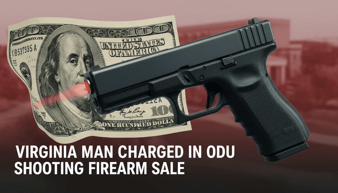 Virginia man charged with selling firearm used in Old Dominion University shooting