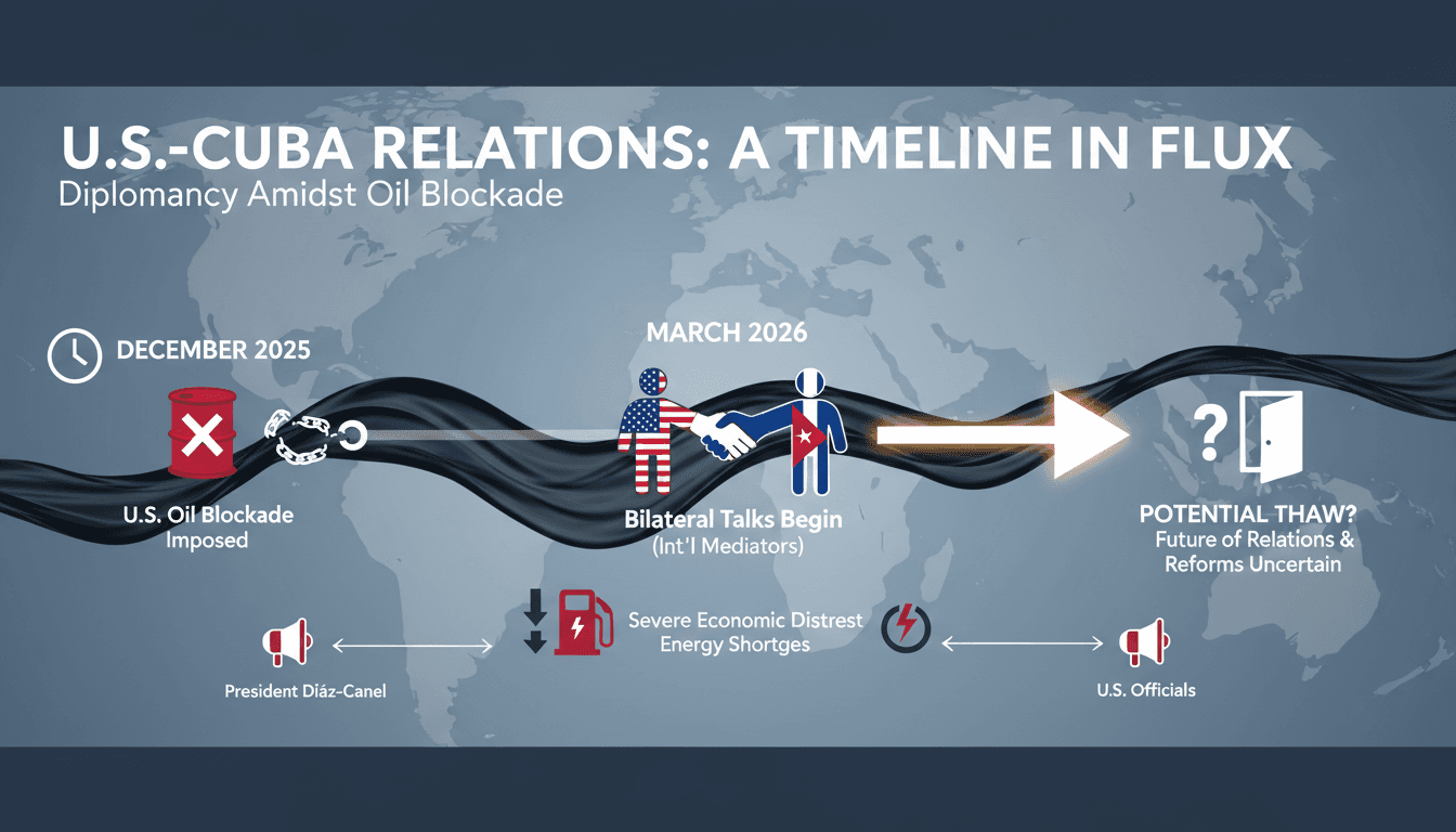 Cuban President Díaz-Canel Announces Bilateral Talks with U.S. Amid Oil Blockade