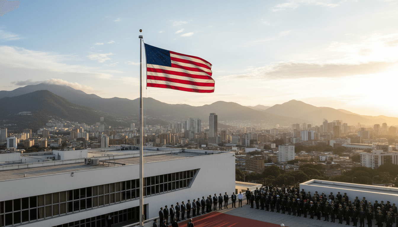 US Raises Flag at Caracas Embassy Marking Diplomatic Reengagement
