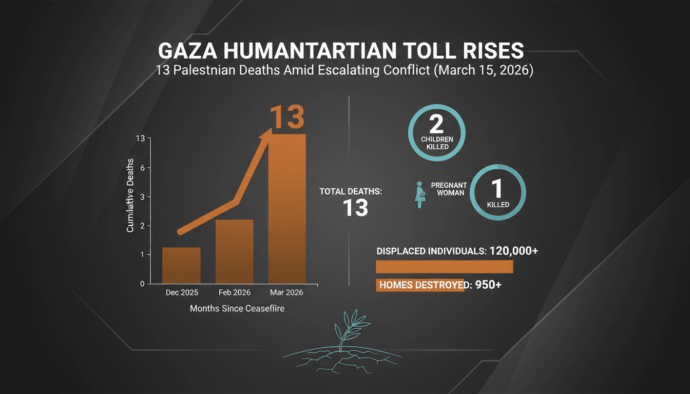 Israeli Airstrikes in Gaza Result in 13 Palestinian Deaths Amid Ongoing Conflict