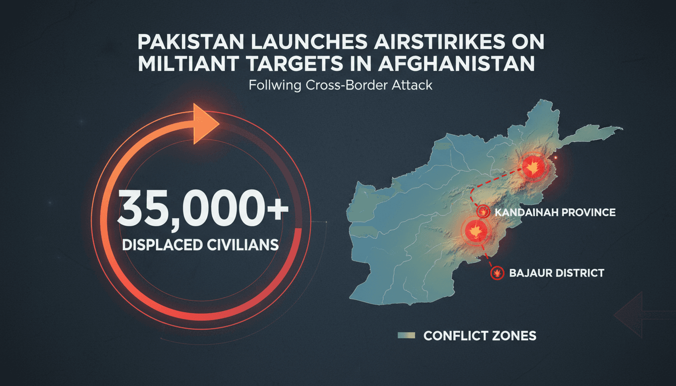Pakistan Launches Airstrikes on Militant Targets in Afghanistan Following Cross-Border Attack