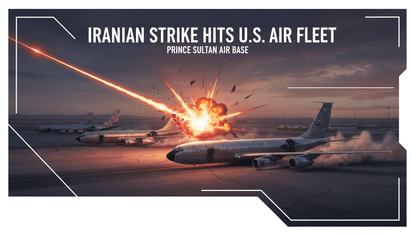 Iranian missile strike damages five U.S. Air Force refueling aircraft in Saudi Arabia