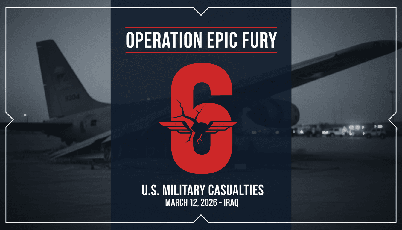 U.S. Air Force KC-135 Stratotanker Crash in Iraq Results in Six Fatalities