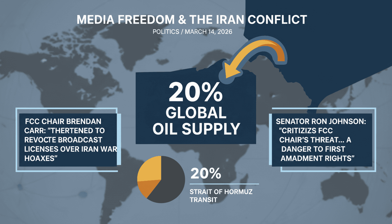 Senator Ron Johnson Criticizes FCC Chair's Threat to Revoke Broadcast Licenses Over Iran War Coverage