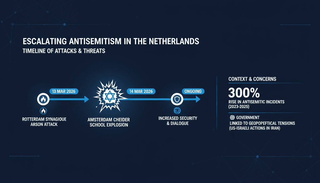 Explosion at Cheider Jewish School in Amsterdam deemed a deliberate attack