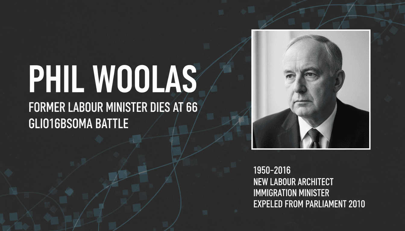 Phil Woolas, Former Labour Minister, Dies at 66 After Glioblastoma Battle