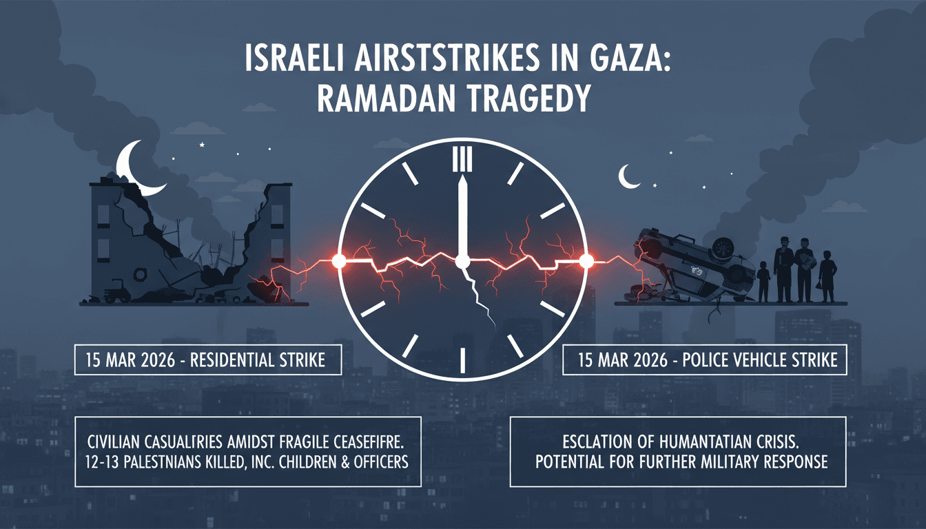 Israeli Airstrikes in Gaza Result in Multiple Civilian Casualties During Ramadan
