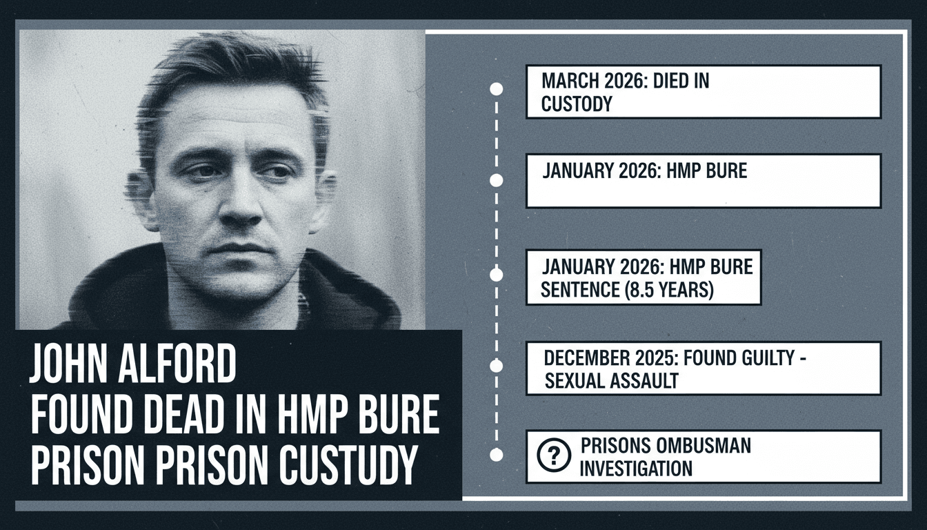 John Alford Found Dead in HMP Bure Prison Custody