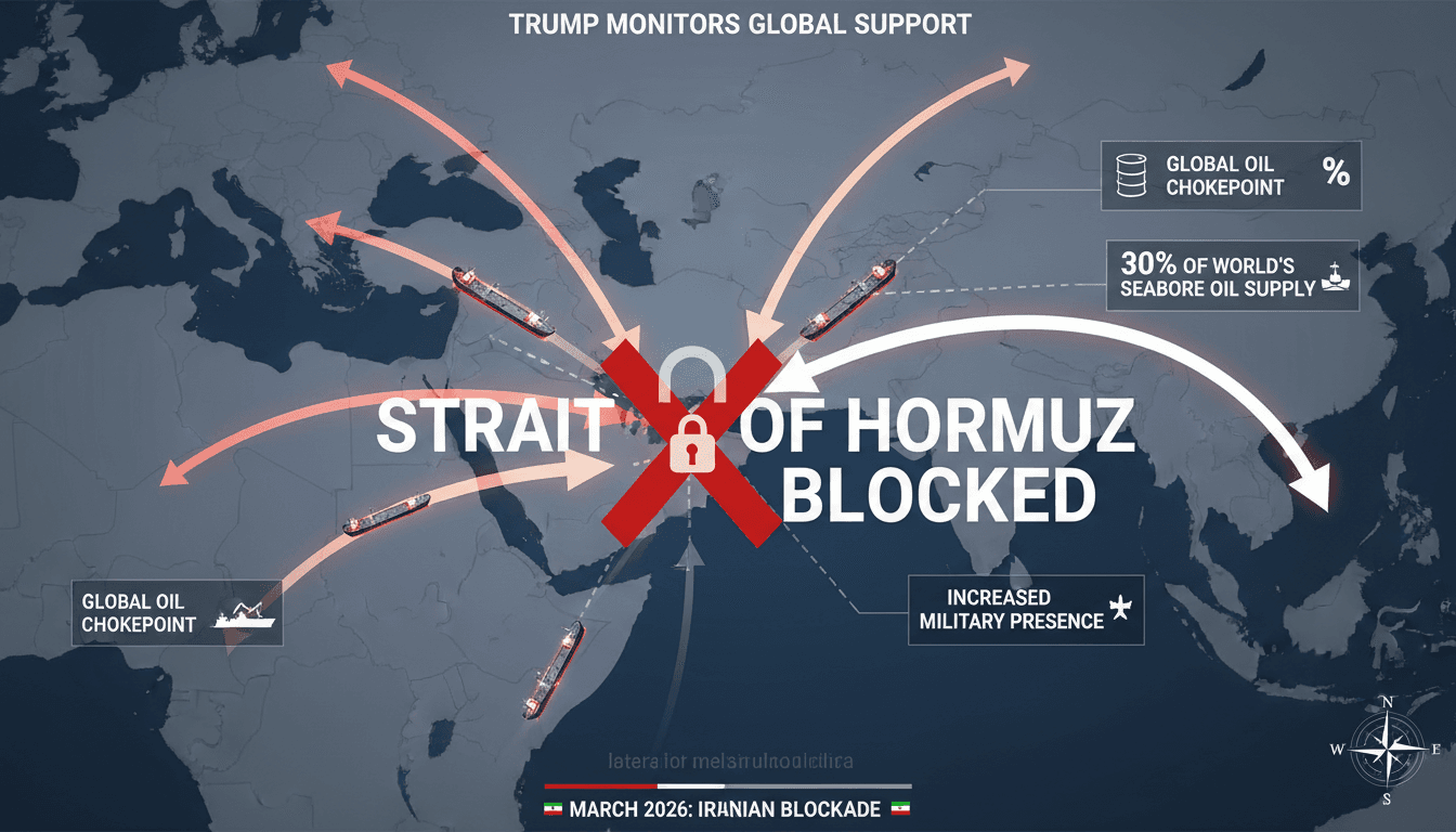 Trump Monitors International Support for Reopening Strait of Hormuz Amid Iranian Blockade