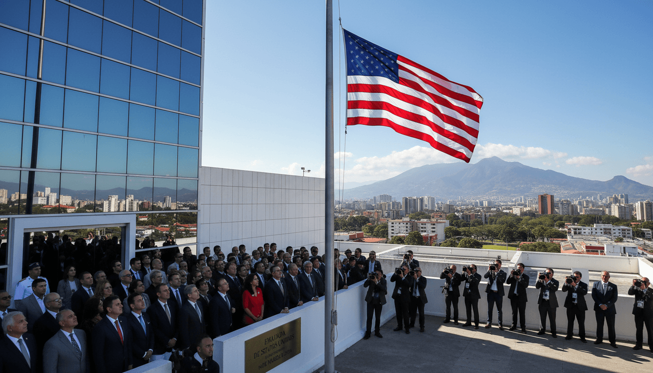 United States Raises Flag at Embassy in Caracas Signaling Diplomatic Resumption