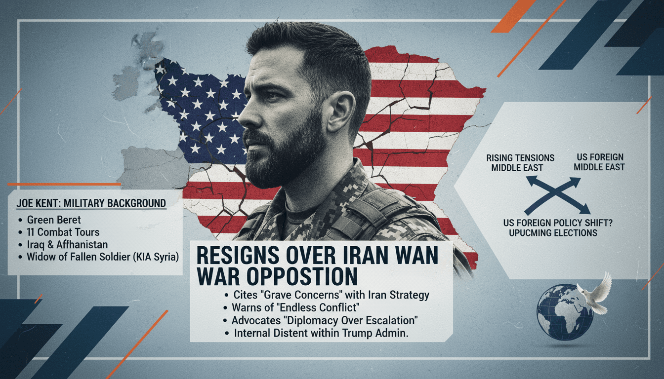 Joe Kent Resigns as Director of National Counterterrorism Center Over Iran War Opposition