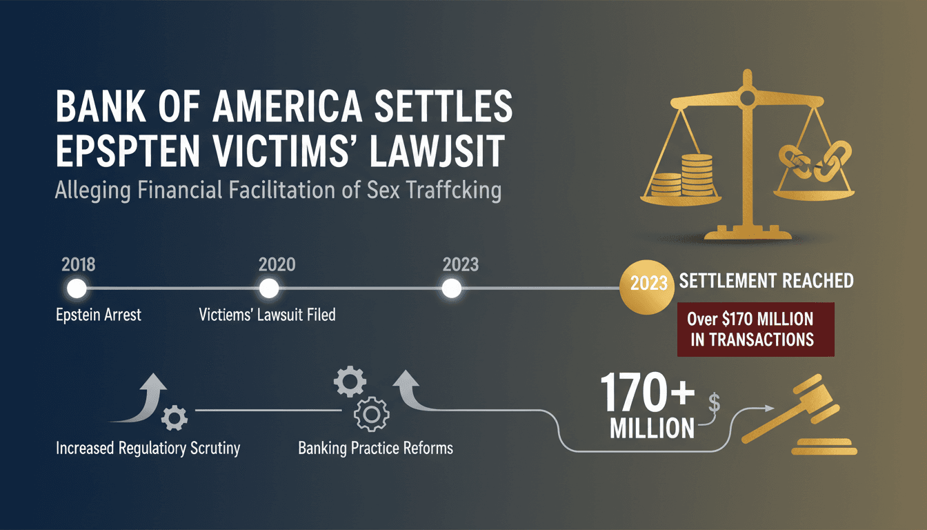 Bank of America Settles Epstein Victims' Lawsuit Alleging Financial Facilitation of Sex Trafficking