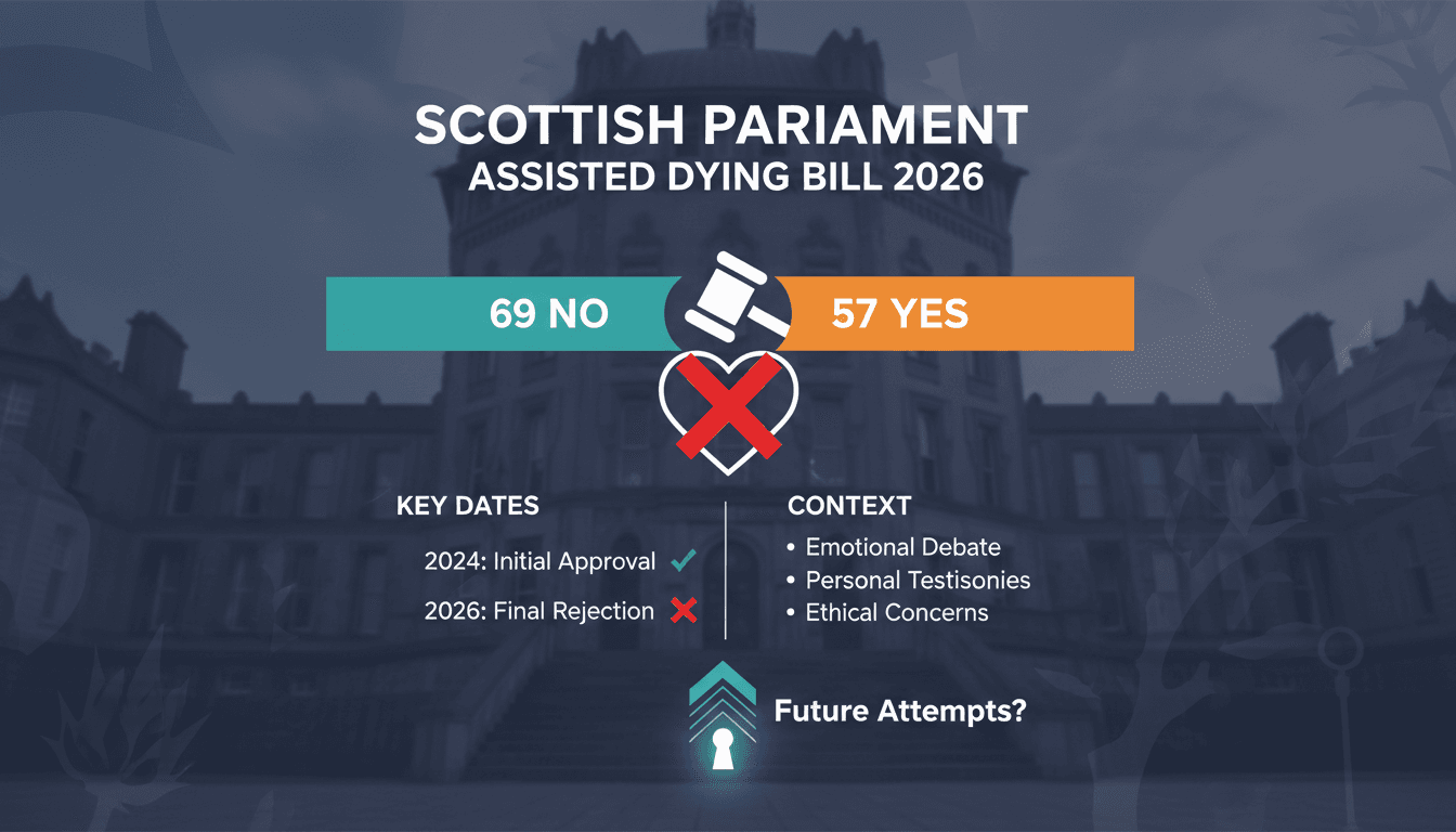 Scottish Parliament Votes Against Assisted Dying Bill in Close Call