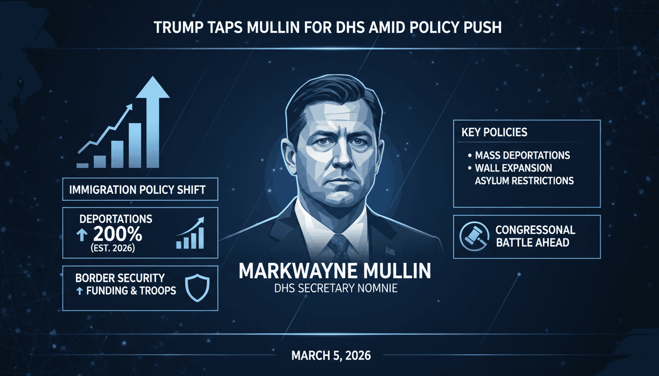 Markwayne Mullin Nominated as DHS Secretary Amid Immigration Policy Scrutiny