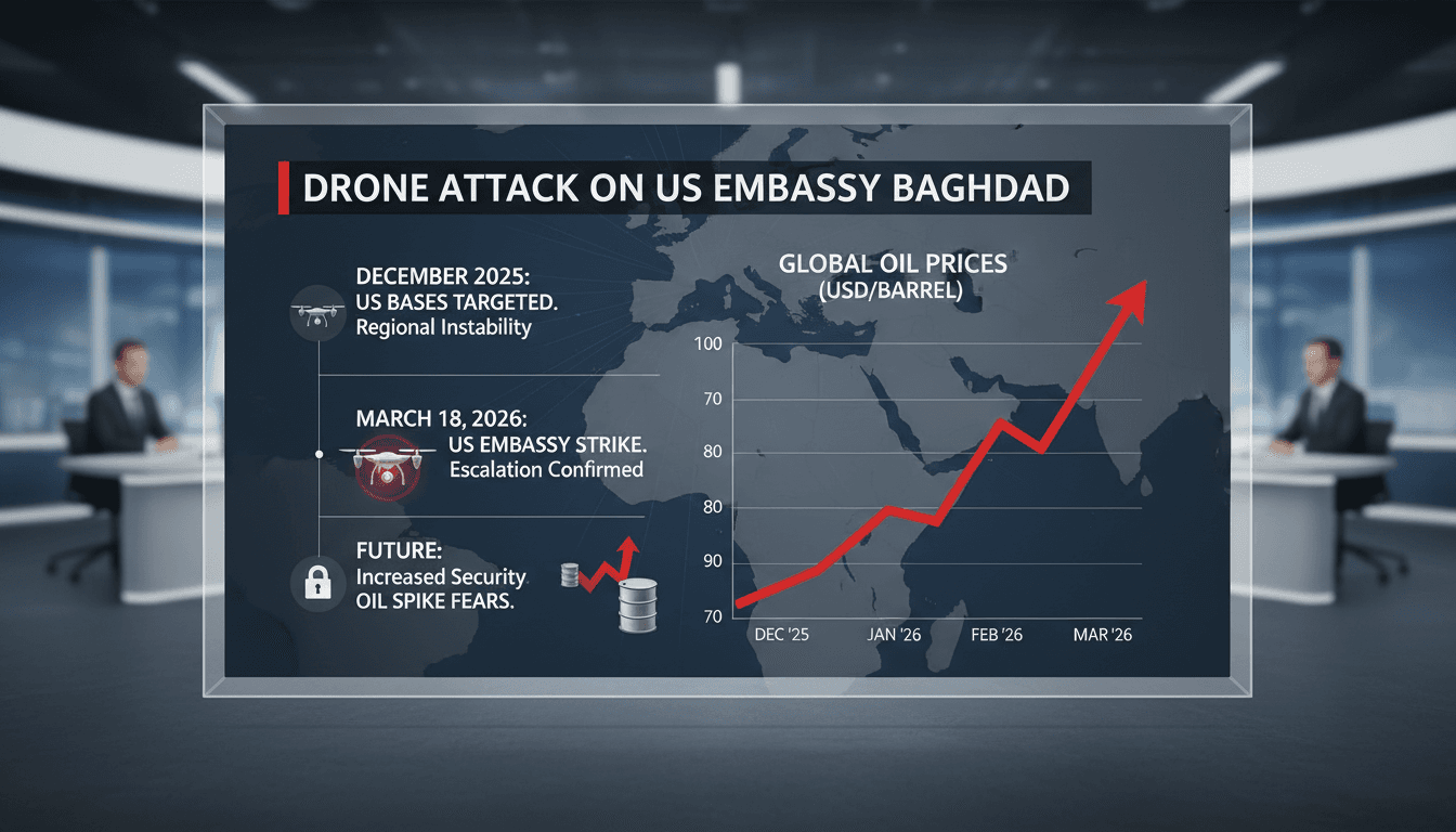 Drone attack targets US Embassy in Baghdad amid escalating regional tensions