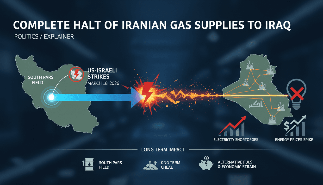 Complete Halt of Iranian Gas Supplies to Iraq Following US-Israel Strikes on South Pars Field