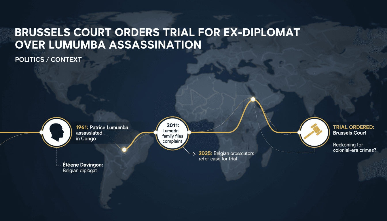 Brussels Court Orders Trial for Ex-Diplomat Over Lumumba Assassination