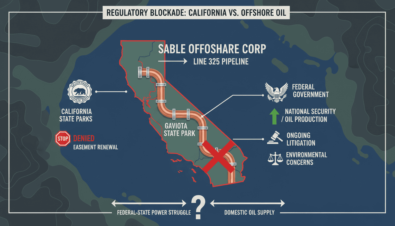 Sable Offshore Corp Faces Regulatory Blockade Over Pipeline in California