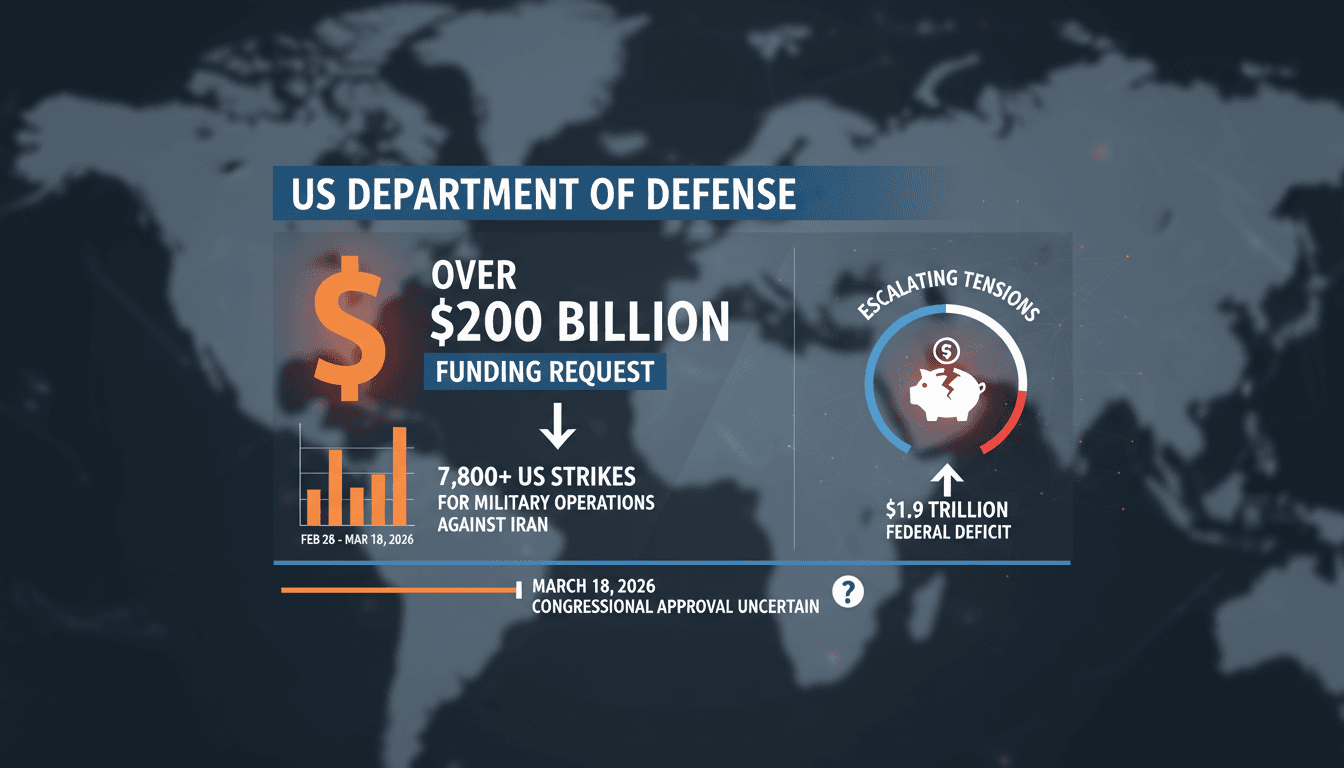 US Department of Defense Seeks Over $200 Billion for Military Operations Against Iran