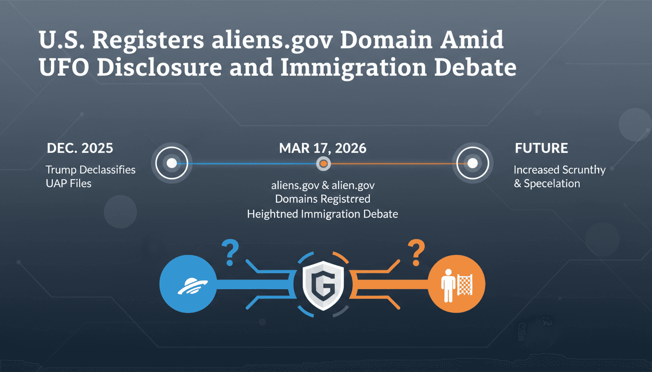 U.S. Registers aliens.gov Domain Amid UFO Disclosure and Immigration Debate