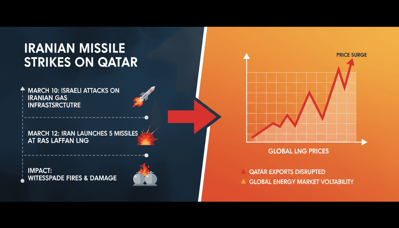 Iranian missile strikes hit Qatar's Ras Laffan LNG facilities causing significant damage