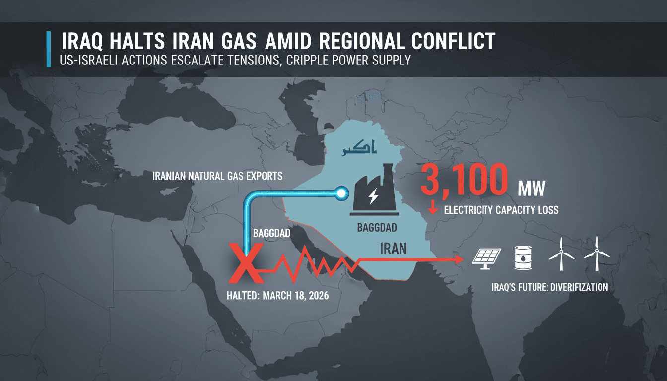 Iraq Halts Natural Gas Imports from Iran Amid Escalating US-Israel-Iran Conflict