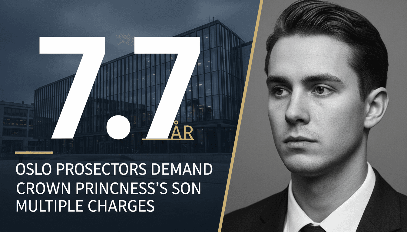 Oslo Prosecutors Demand Over Seven Years for Crown Princess's Son on Multiple Charges
