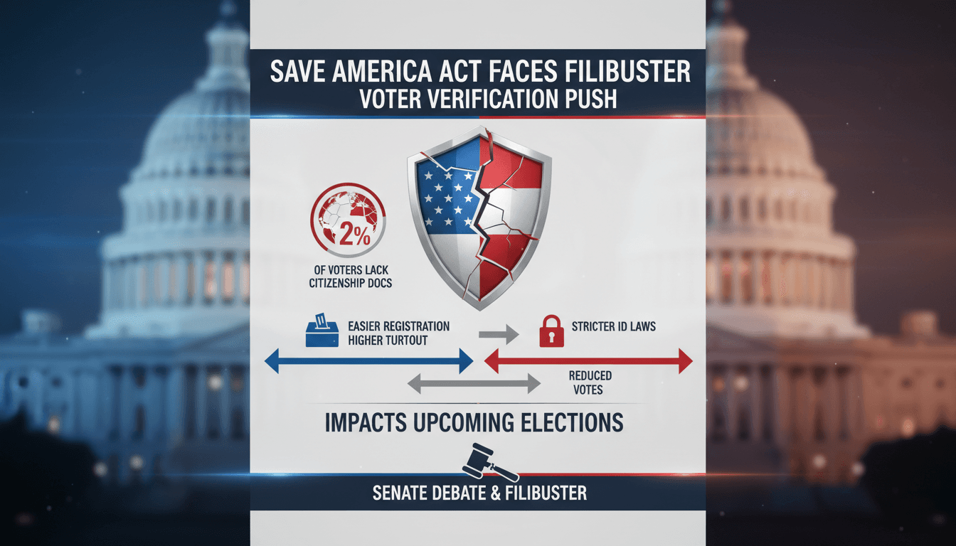 SAVE America Act Faces Filibuster in Senate Amid GOP Push for Voter Verification