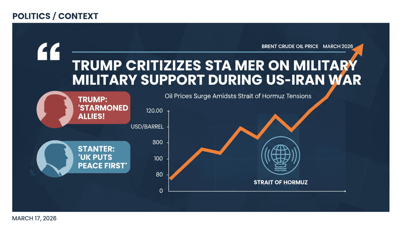 Trump Criticizes Starmer for Military Support During US-Iran War