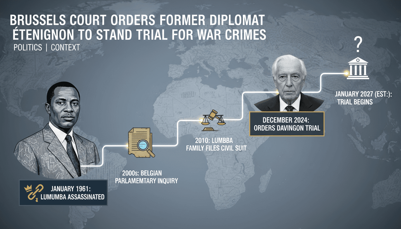 Brussels Court Orders Former Diplomat Étienne Davignon to Stand Trial for War Crimes in Lumumba Assassination