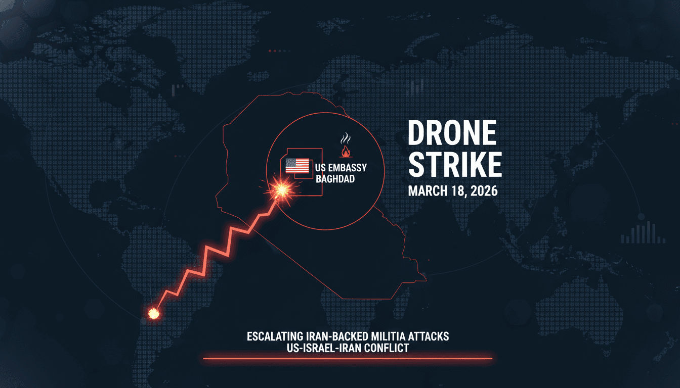 Drone strike targets US Embassy in Baghdad amid escalating Iran-backed militia attacks