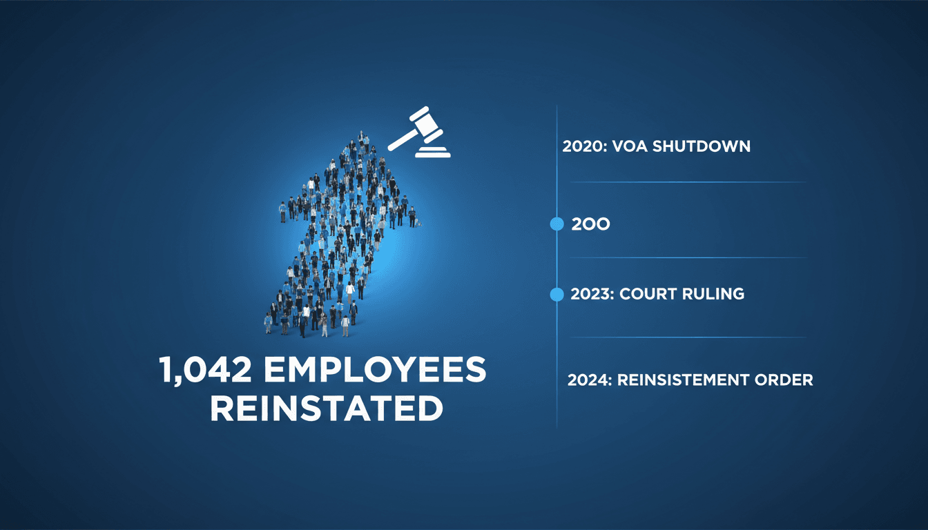 Federal Court Orders Reinstatement of 1,042 Voice of America Employees Following Shutdown Ruling