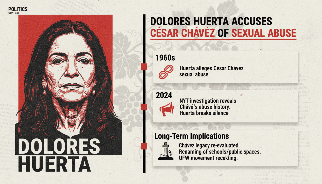 Dolores Huerta Accuses César Chávez of Sexual Abuse in 1960s