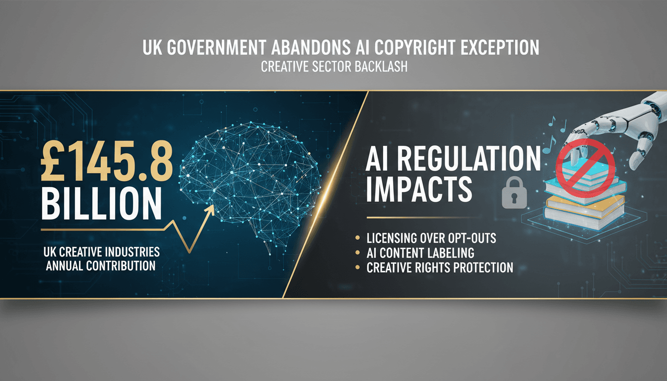 UK Government Abandons AI Copyright Exception Amid Creative Sector Backlash