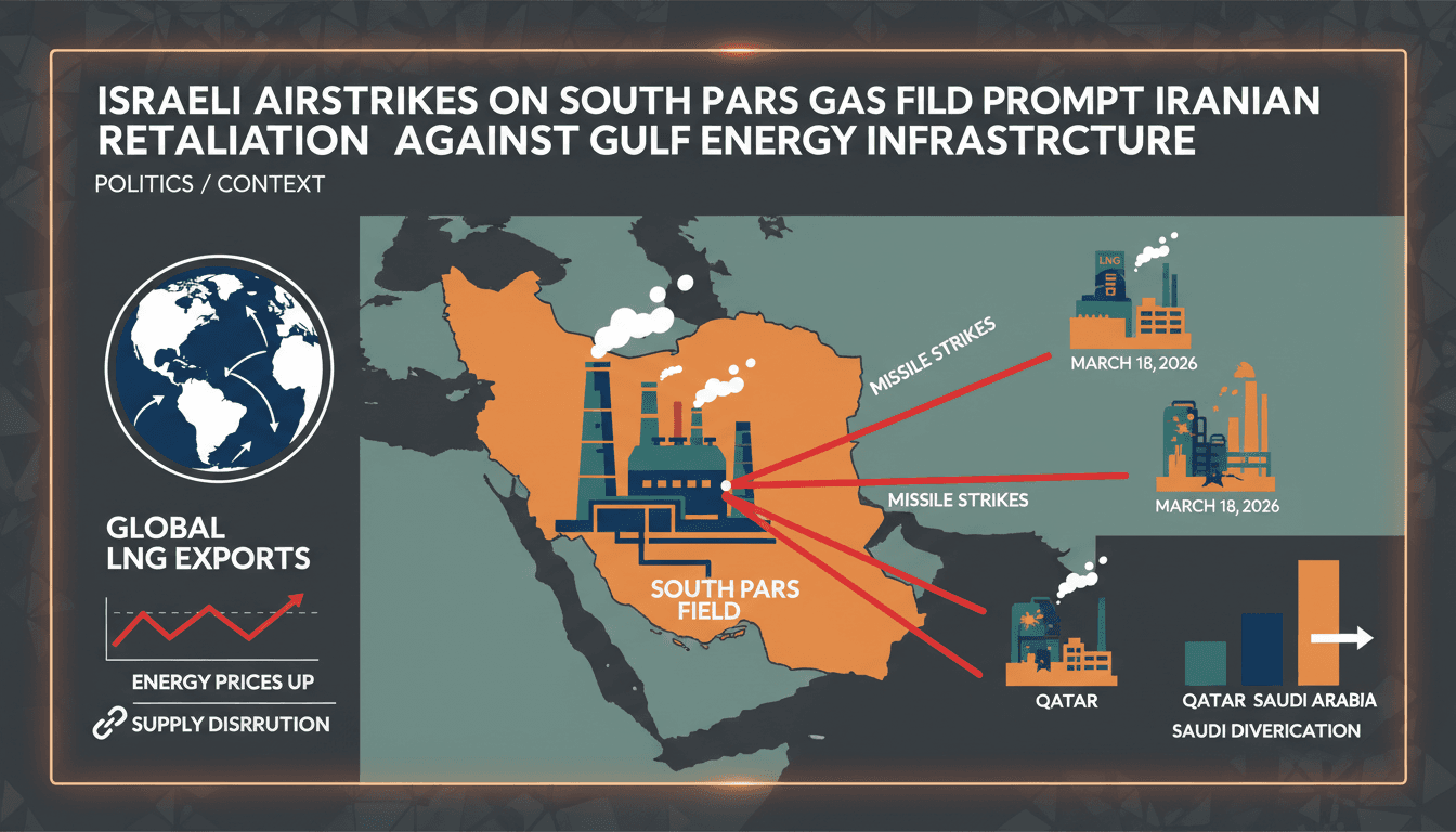 Israeli Airstrikes on South Pars Gas Field Prompt Iranian Retaliation Against Gulf Energy Infrastructure