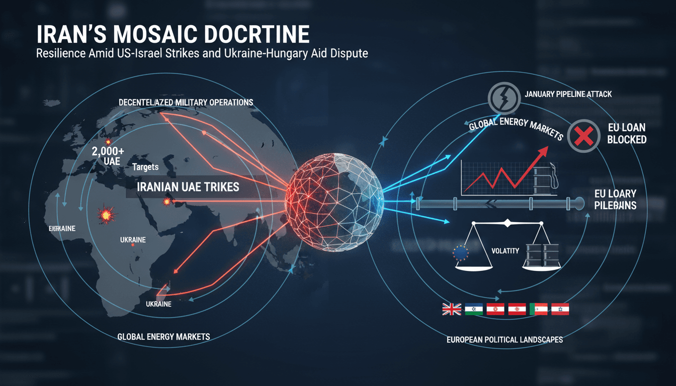 Iran's Mosaic Doctrine Resilience Amid US-Israel Strikes and Ukraine-Hungary Aid Dispute