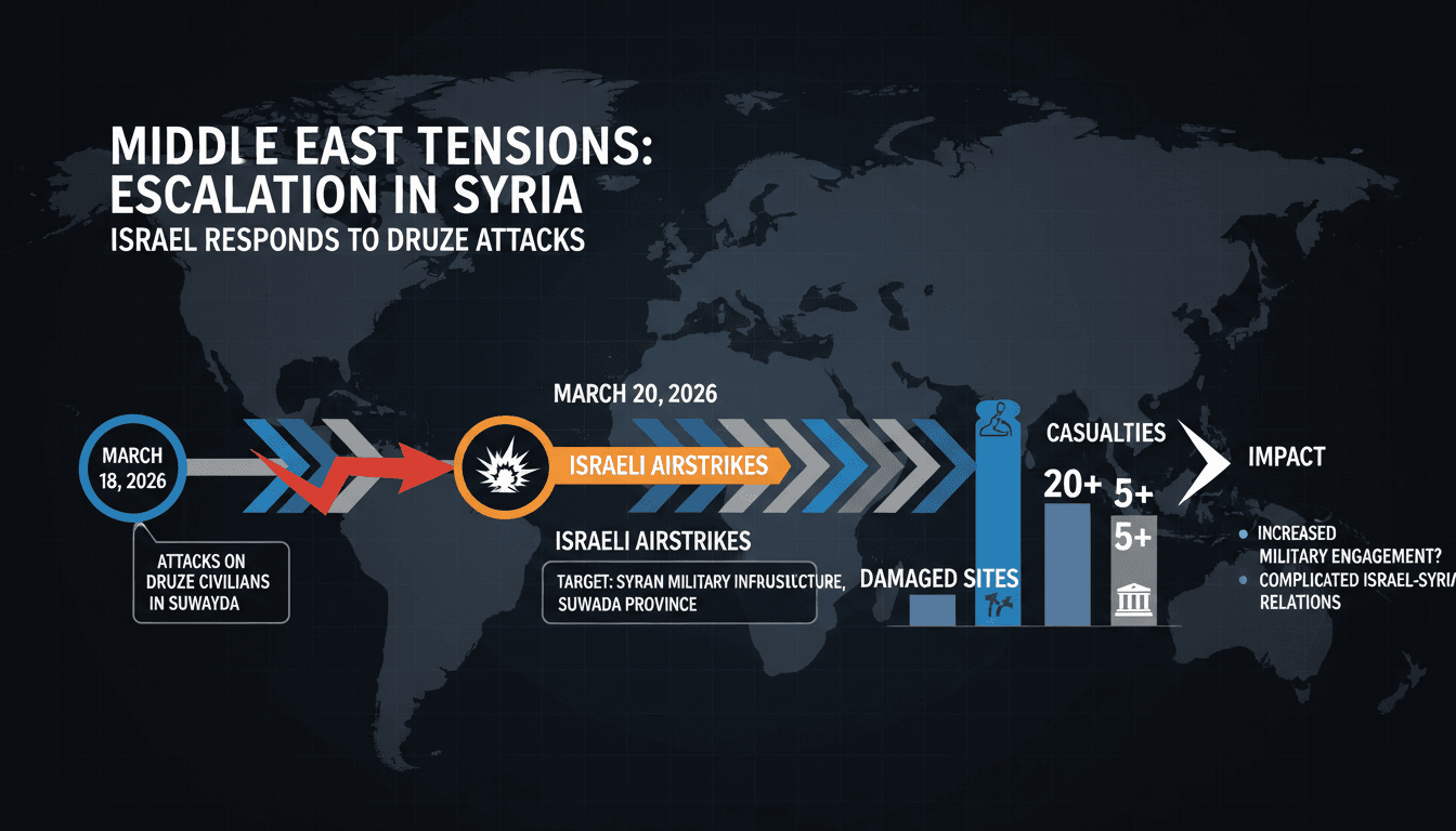 Israeli Airstrikes Target Syrian Military Infrastructure in Response to Druze Attacks