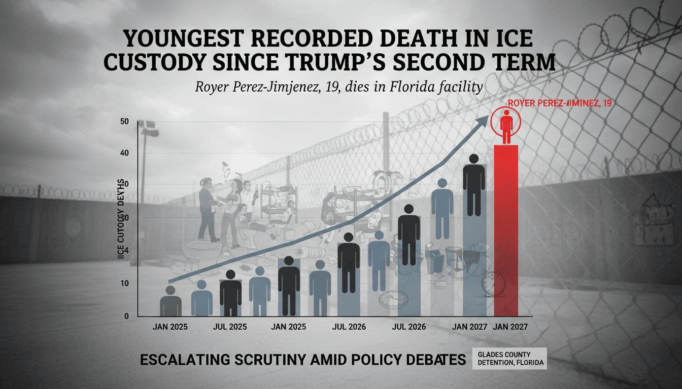 Youngest recorded death in ICE custody since Trump's second term