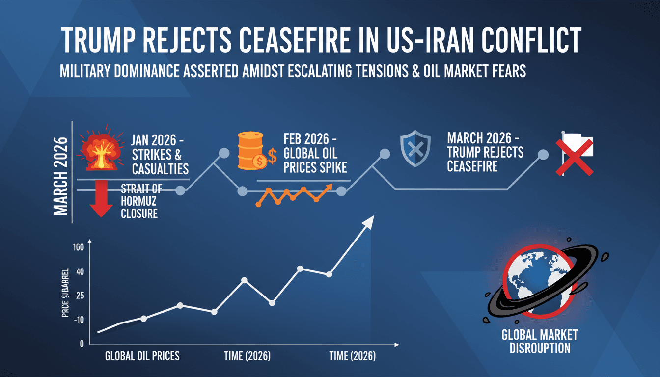 Trump Rejects Ceasefire Proposal in US-Iran Conflict