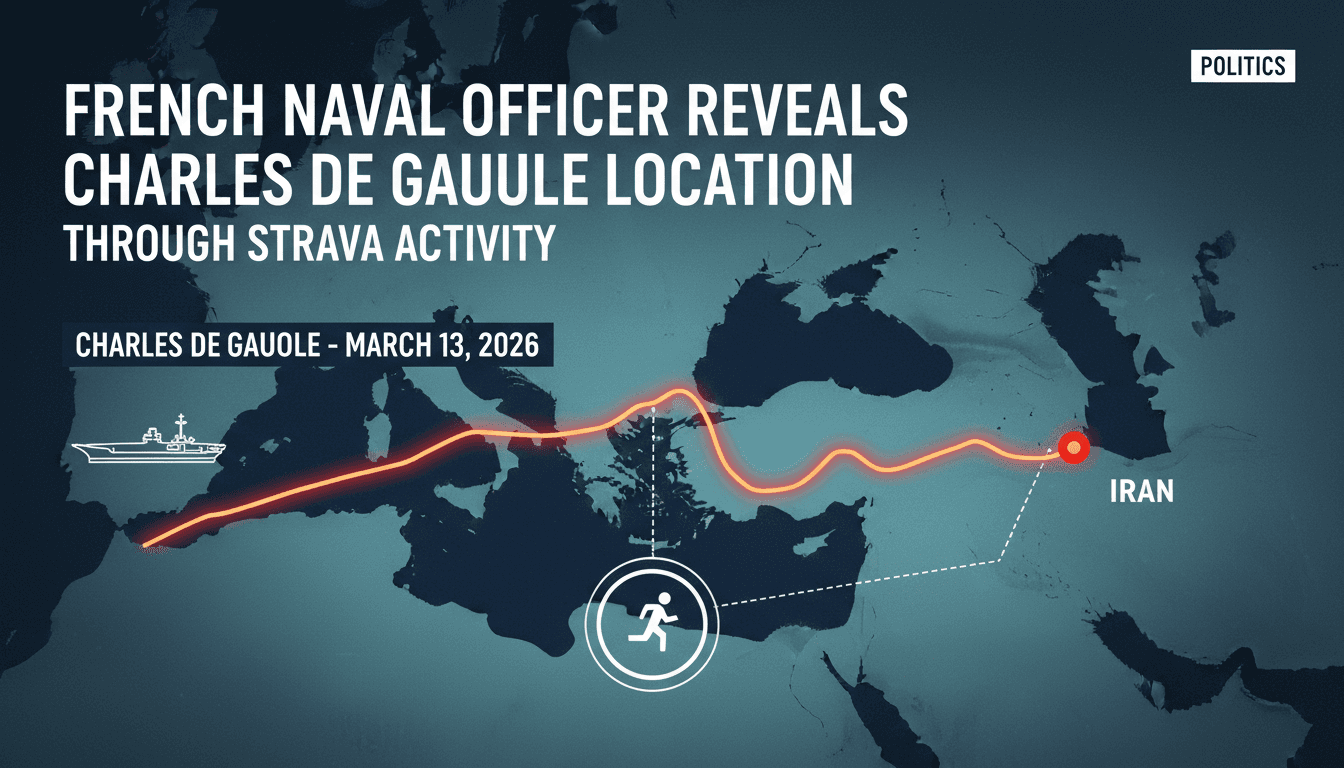 French Naval Officer Reveals Charles de Gaulle Location Through Strava Activity