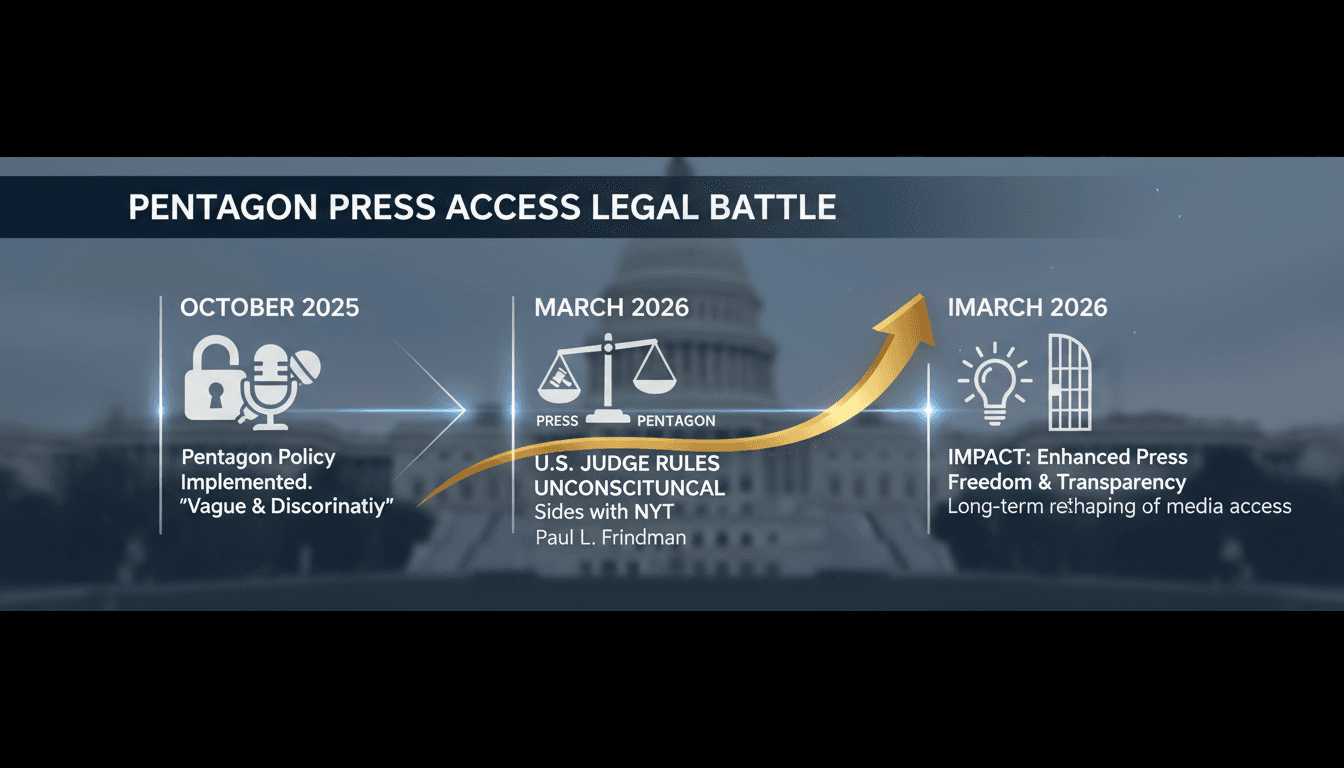 U.S. Judge Rules Pentagon Press Credential Policy Unconstitutional