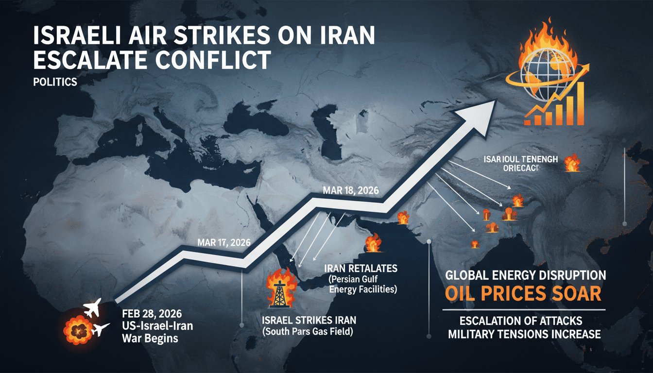 Israeli airstrikes on Iran escalate conflict with retaliatory strikes across Persian Gulf