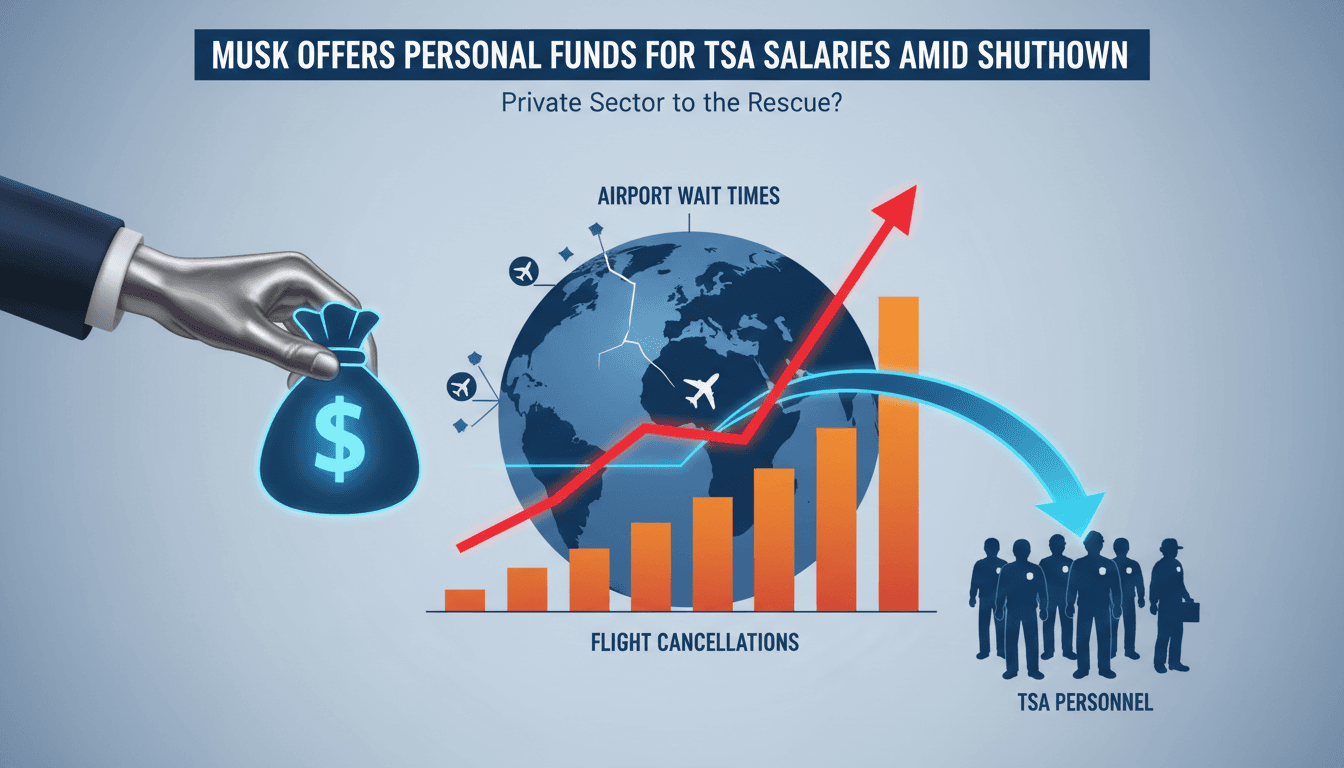 Elon Musk Proposes Personal Funding for TSA Salaries Amid Ongoing DHS Shutdown