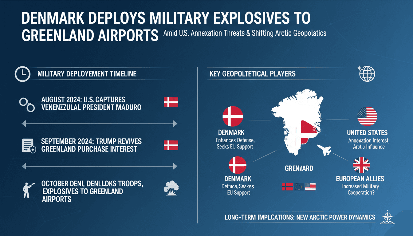 Denmark Deploys Military Explosives to Greenland Airports Amid U.S. Annexation Threats
